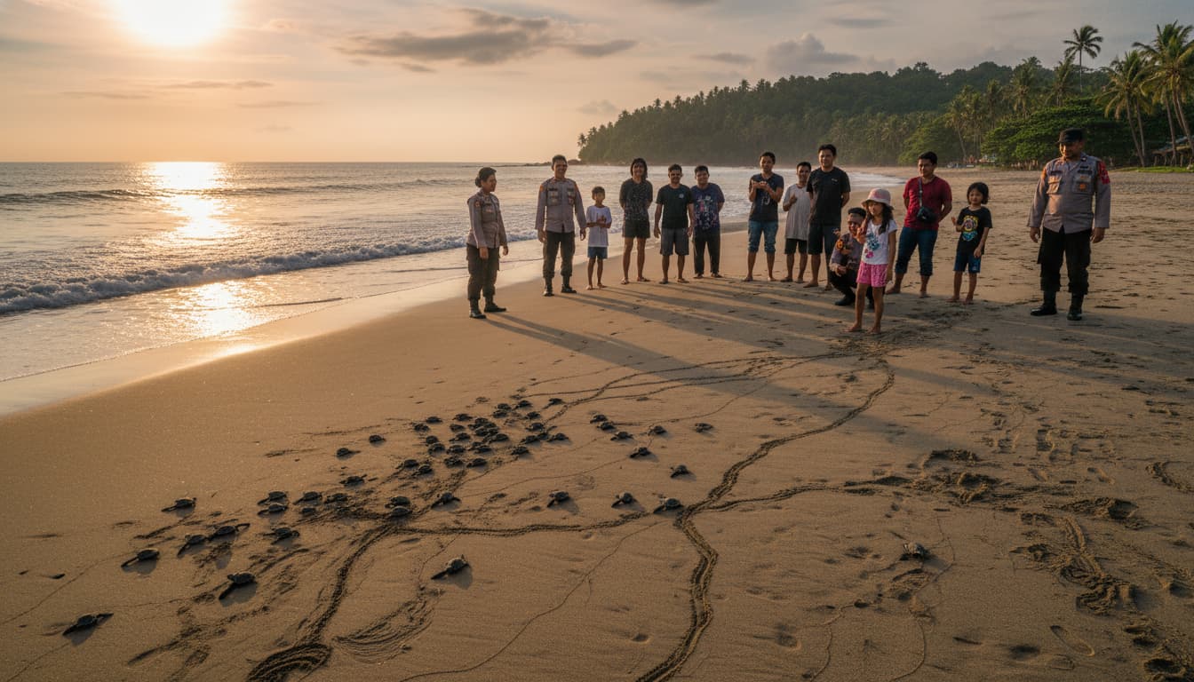 Jejak Tukik di Pantai Sukamade: Upaya Konservasi Penyu Hijau yang Terancam